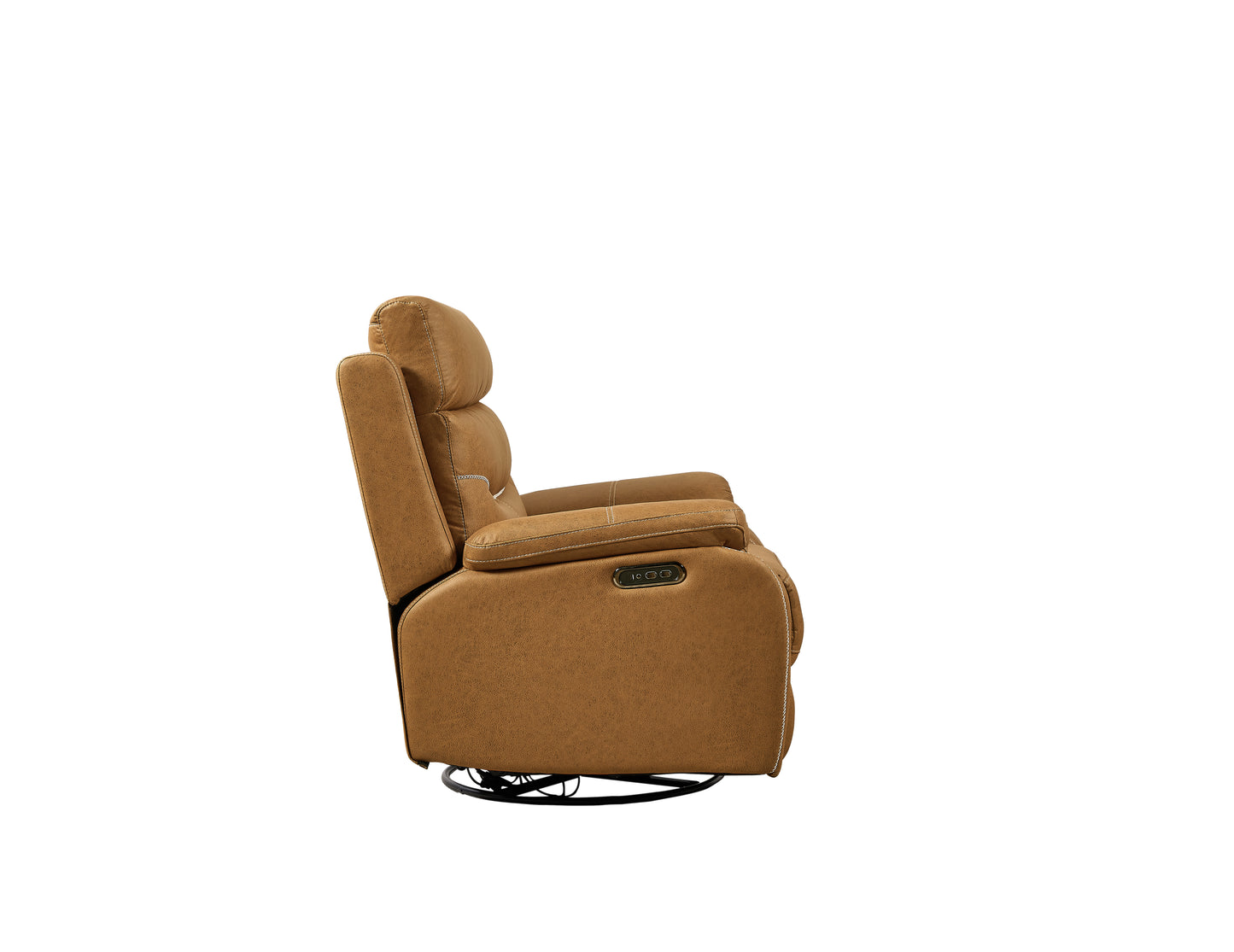 Liyasi Dual OKIN Motor Rocking and 240 Degree Swivel Single Sofa Seat Recliner Chair