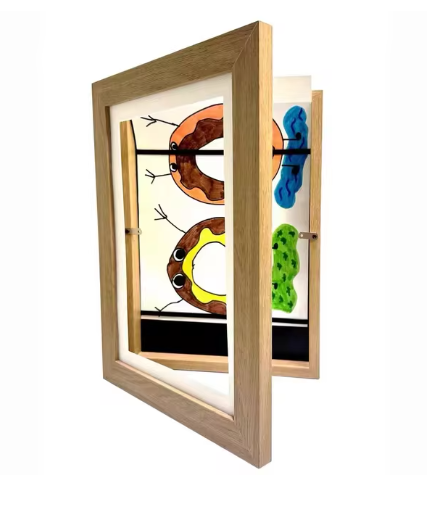 Children Art Frames Magnetic Front Open Changeable Kids Frametory for Photo Drawing Paintings Pictures Display