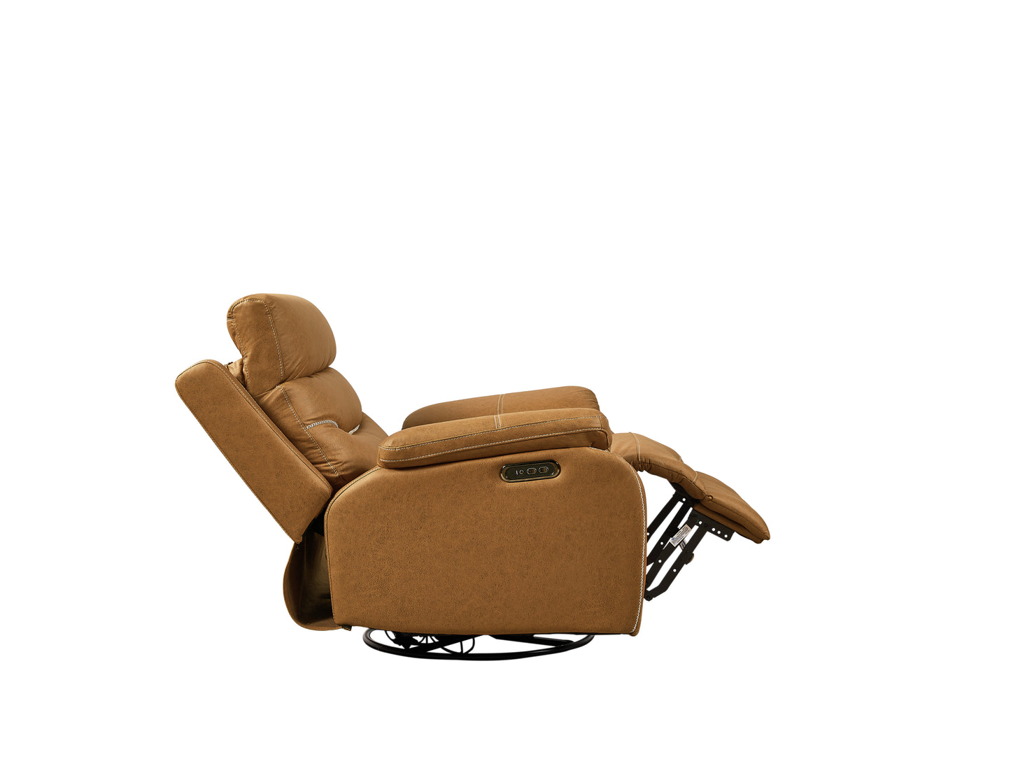 Liyasi Dual OKIN Motor Rocking and 240 Degree Swivel Single Sofa Seat Recliner Chair