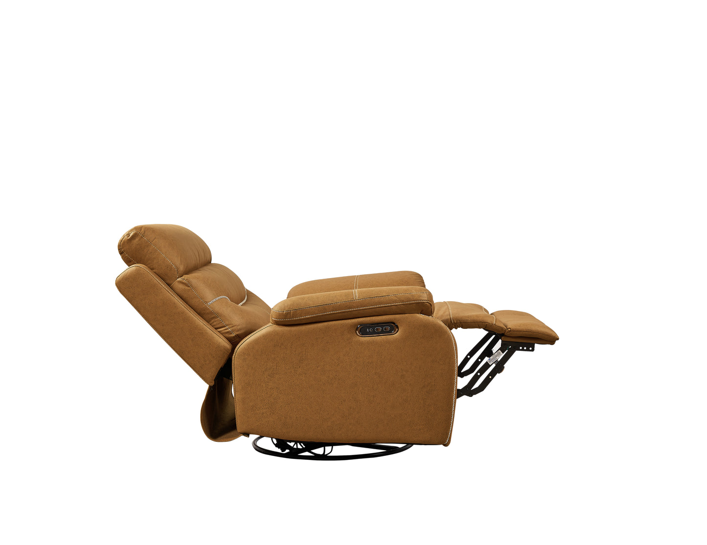 Liyasi Dual OKIN Motor Rocking and 240 Degree Swivel Single Sofa Seat Recliner Chair