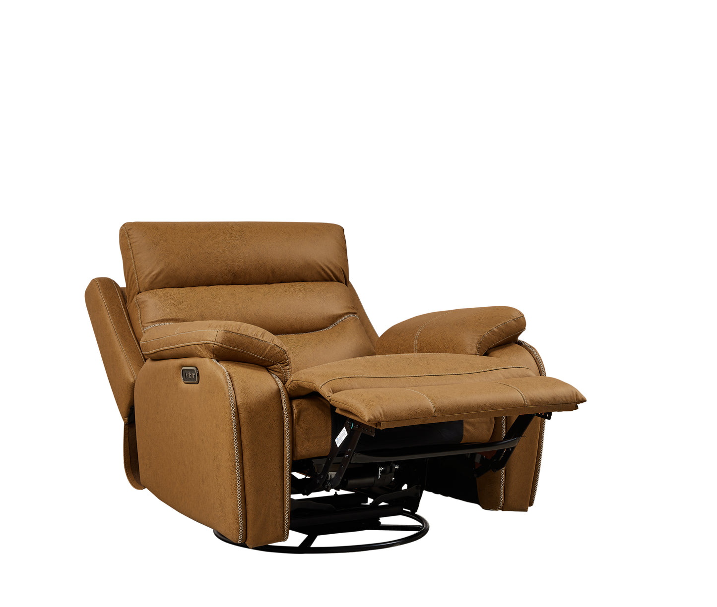 Liyasi Dual OKIN Motor Rocking and 240 Degree Swivel Single Sofa Seat Recliner Chair